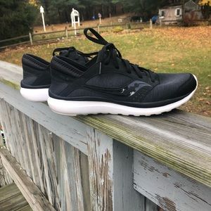 Saucony women’s black sneakers 10.5